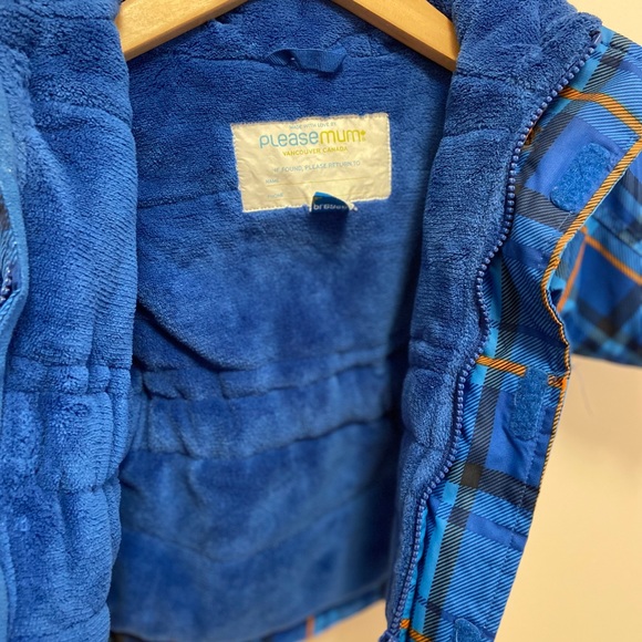 Baby boy winter jacket w/hood and fleece. 6-12mos - Picture 4 of 5